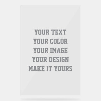 Create Your Own Design 24" x 36" Acryl Bord