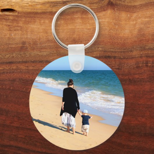 Create Your Own Design Family Photo Keychains Gift Sleutelhanger (Achterkant)