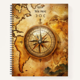Create Your Own Discoverer Compass Rose Map Notitieboek