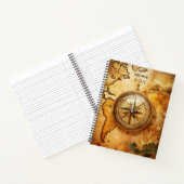 Create Your Own Discoverer Compass Rose Map Notitieboek (Binnen)