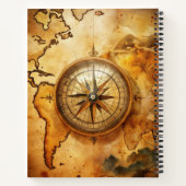 Create Your Own Discoverer Compass Rose Map Notitieboek (Achterkant)