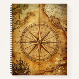 Create Your Own Discoverer Compass Rose Notitieboek