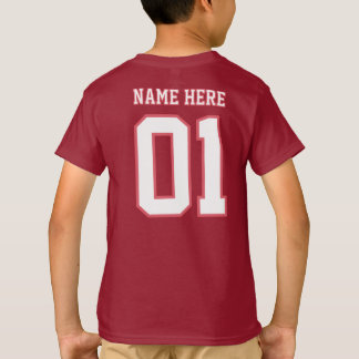 CREATE-YOUR-OWN DIY Custom design Boys Team Number T-shirt