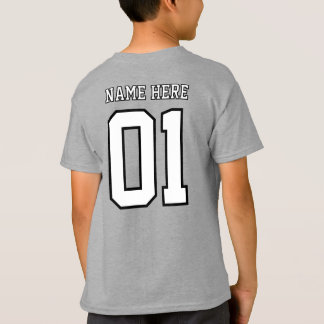 CREATE-YOUR-OWN DIY Custom design Boys Team Number T-shirt