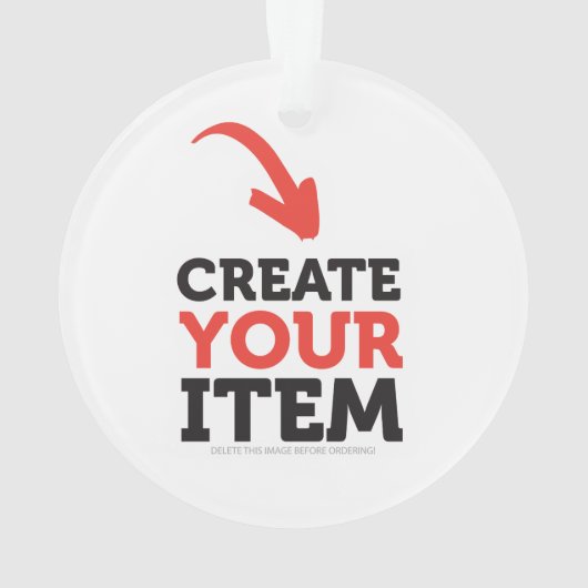 CREATE-YOUR-OWN DIY Custom upload design Christmas Ornament (achterkant)