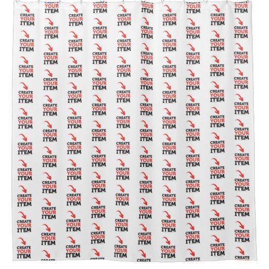 CREATE-YOUR-OWN DIY Custom upload your design Douchegordijn (Voorkant)