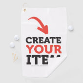 CREATE-YOUR-OWN DIY Custom upload your design Golfhanddoek (Insitu)