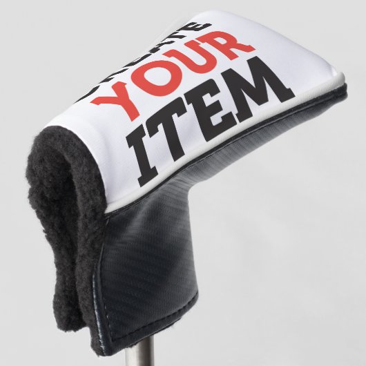 CREATE-YOUR-OWN DIY Custom upload your design Golfheadcover (3/4 voorkant)