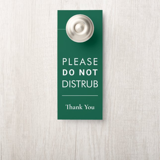 Create Your Own Do Not Disturb Wedding Door Hanger (Op knop)
