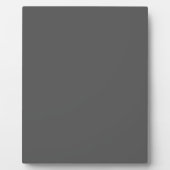 Create Your Own editable dark gray Fotoplaat (Voorkant)