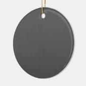Create Your Own editable dark gray Keramisch Ornament (Links)