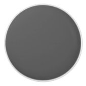 Create Your Own editable dark gray Keramische Knop (Voorkant)