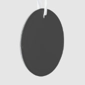 Create Your Own editable dark gray Ornament (voorkant)