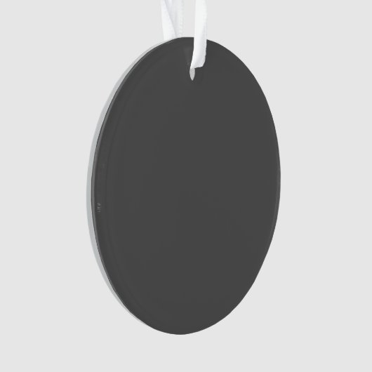 Create Your Own editable dark gray Ornament (voorkant)