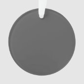 Create Your Own editable dark gray Ornament (voorkant)