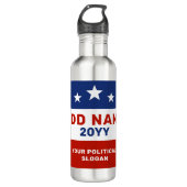 Create Your Own Election Campaign Water Bottle Waterfles (Voorkant)