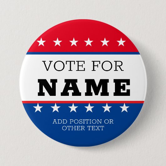 Create Your Own Election Design Campaign Button (Voorkant)