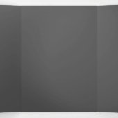 Create Your Own elegant dark gray Drieluik Kaart (Binnenkant midden)