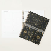 Create Your Own Elegant Gold Mystical Stripes Planner (Display)