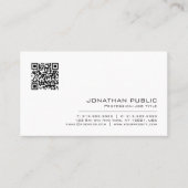 Create Your Own Elegant Modern Simple QR Code Visitekaartje (Voorkant)
