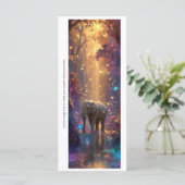 Create Your Own Enchanted Elephant Bookmark Card (Staand voorkant)