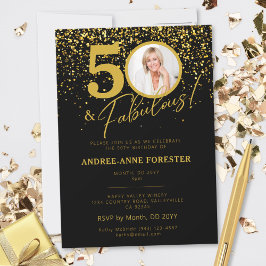 Create Your Own Fabulous Birthday Photo Invitation Kaart