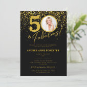 Create Your Own Fabulous Birthday Photo Invitation Kaart (Staand voorkant)