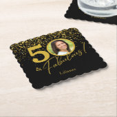 Create Your Own Fabulous Birthday Photo Kartonnen Onderzetters (Gebogen)