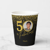 Create Your Own Fabulous Birthday Photo Papieren Bekers (Voorkant)