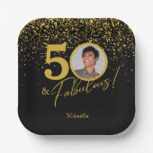 Create Your Own Fabulous Birthday Photo Papieren Bordje (Voorkant)