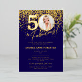 Create Your Own Fabulous Milestone Birthday Photo Folie Uitnodiging (Staand Voorkant)