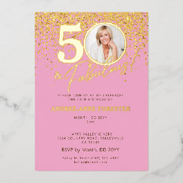 Create Your Own Fabulous Milestone Birthday Photo Folie Uitnodiging