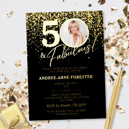 Create Your Own Fabulous Milestone Birthday Photo Folie Uitnodiging