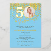 Create Your Own Fabulous Milestone Birthday Photo Folie Uitnodiging (Voorkant)