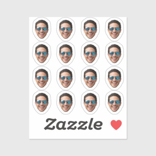 Create Your Own Face Stickers, Personalized Photo  Sticker (Vel)
