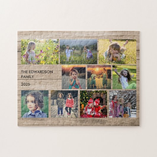 Create your own family photo collage legpuzzel (Horizontaal)