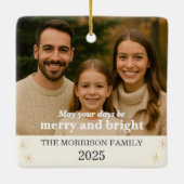 Create Your Own Family Photo Keramisch Ornament (Achterkant)