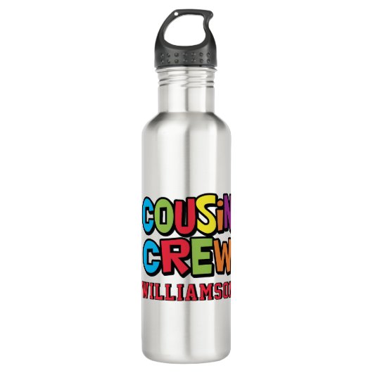 Create Your Own Family Reunion Cousin Crew  Waterfles (Voorkant)