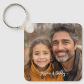 Create your own Father Daughter Photo Sleutelhanger (Voorkant)