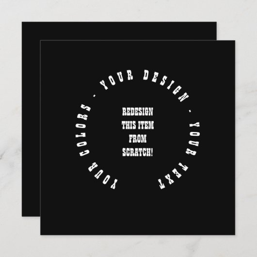 Create Your Own Feestdagenkaart (Voorkant / Achterkant)