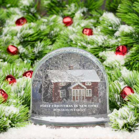 Create your own first christmas in our new home sneeuwbol (Kerstmis)