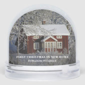 Create your own first christmas in our new home sneeuwbol (Achterkant)