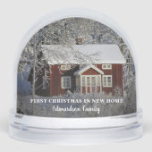 Create your own first christmas in our new home sneeuwbol (Voorkant)