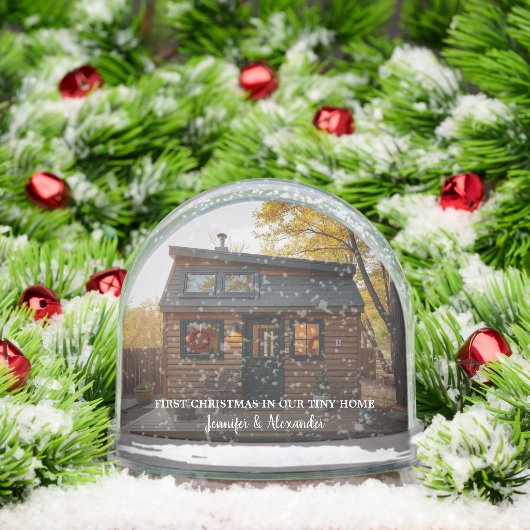 Create your own first christmas in our tiny home sneeuwbol (Kerstmis)