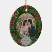 Create your own First Christmas Together photo Keramisch Ornament (Rechts)