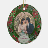 Create your own First Christmas Together photo Keramisch Ornament (Links)