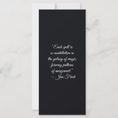 Create Your Own Floral Bengal Kitten Bookmark Card (Achterkant)