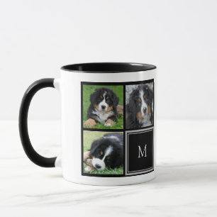 Create your own foto collage monogrammed mok