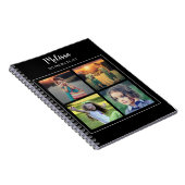 Create your own foto collage monogrammed notitieboek (Rechterzijde)