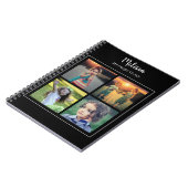Create your own foto collage monogrammed notitieboek (Linkerzijde)